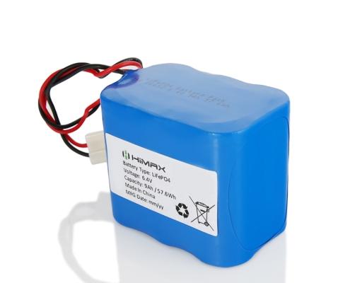 Himax - Custom Lithium Battery Pack 6.4V 9Ah