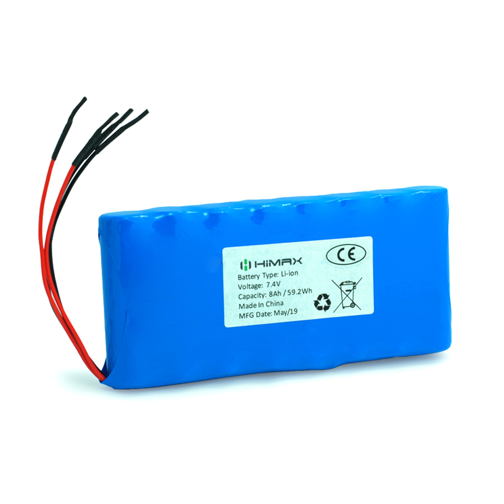 7.4V 8Ah Custom Lithium Battery Pack