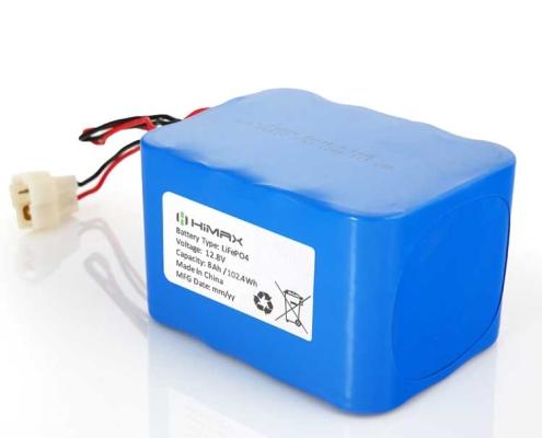 12V 8Ah custom lithium battery pack