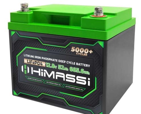 12v 52ah deep cycle lithium battery pack